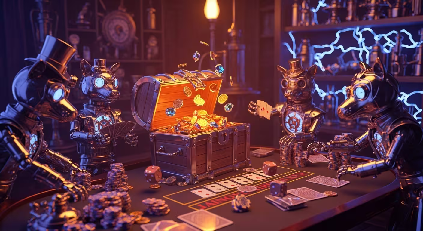 Promotional bonuses display featuring welcome offers and free spins packages